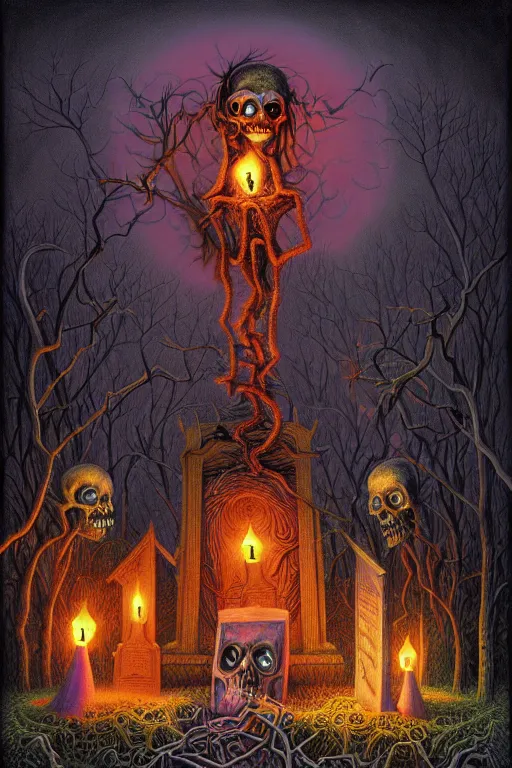 Image similar to a photorealistic painting of an isometric nightmare cemetery horror by johfra bosschart, lisa frank, dark fantasy art, high detail, trending on artstation