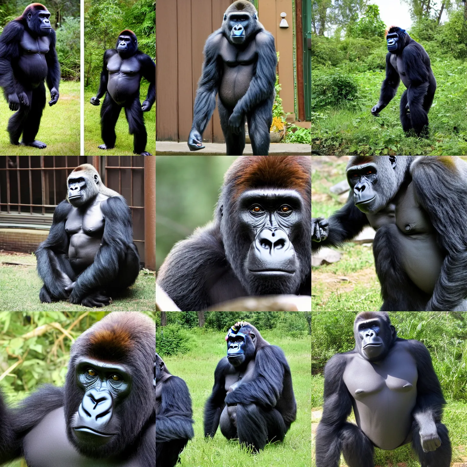 Prompt: gorilla as felonius gru
