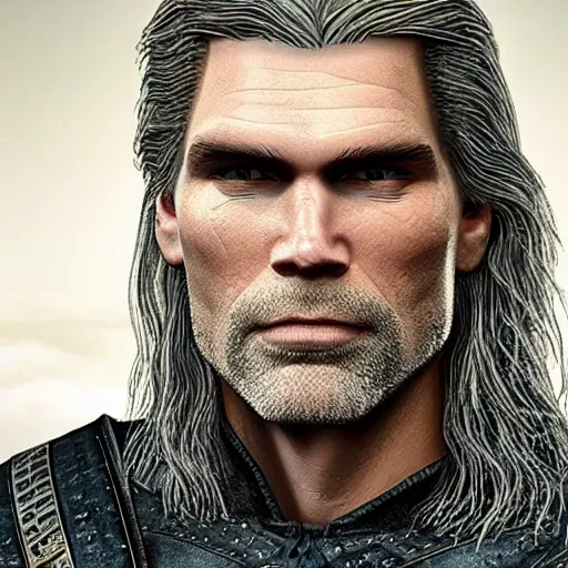 Image similar to anson mount as geralt