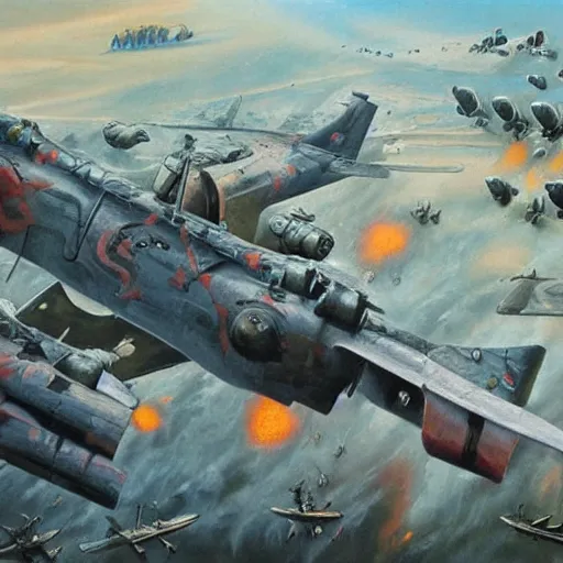 Image similar to world war in the year of 2 0 7 0, oil painting, highly detailed