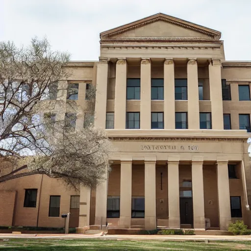 Image similar to a courthouse building in Lubbock Texas