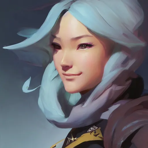 Prompt: greg manchess portrait of girl sorcerer as overwatch character, matte painting, bold shapes, hard edges, by huang guangjian, gil elvgren, sachin teng. in a beautiful landscape full of emotions, cgsociety masterpiece, artstation trending, by rossdraws, ghibli, kimi no na wa, greg rutkowski, simon stalberg, greg manchess