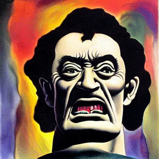 Prompt: hulk, salvador dali