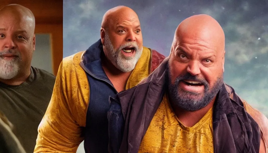 Image similar to uncle Phil as thanos