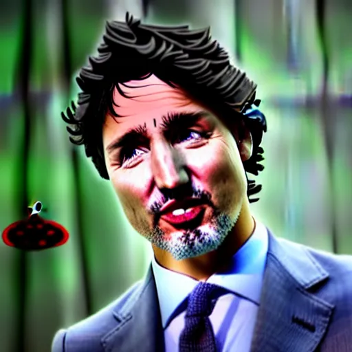 Image similar to justin trudeau as a fancy sock puppet