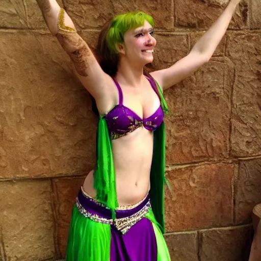 Prompt: fiona from shrek as a belly dancer