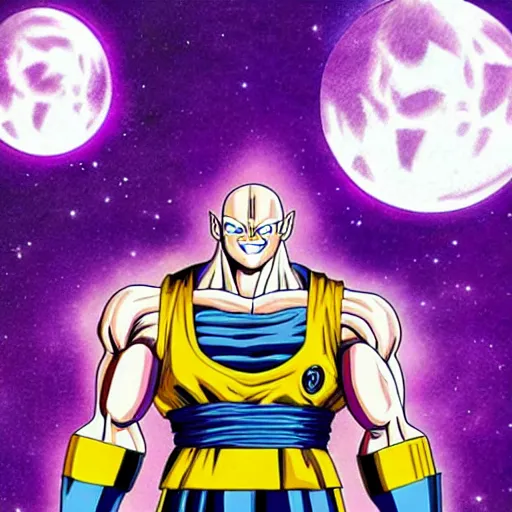 Prompt: Thanos in Dragon Ball