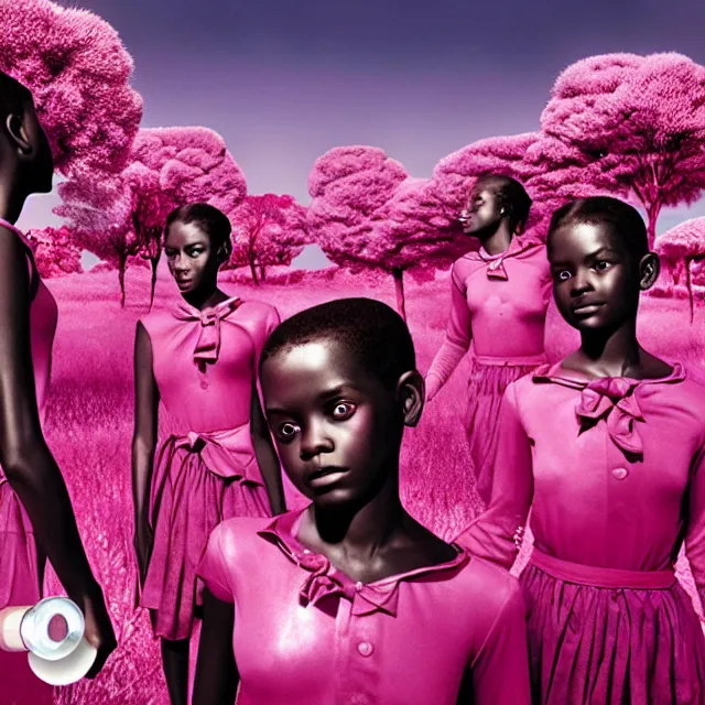 Image similar to fragrance advertising campaign by richard mosse