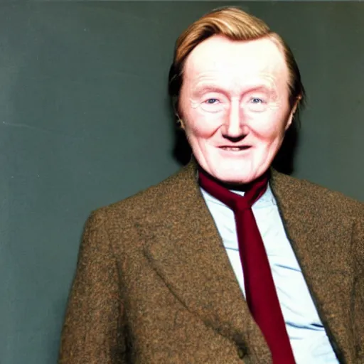 Prompt: Robert Hardy, actor, colorized