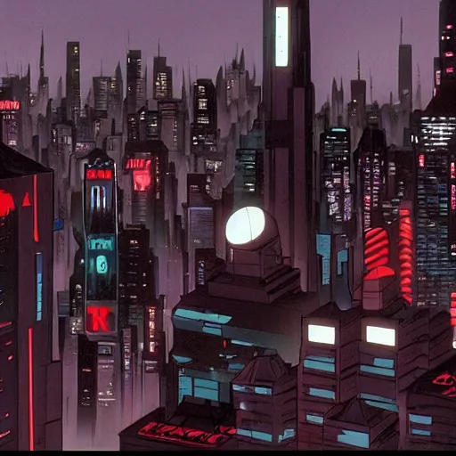 Prompt: a screenshot from episode of the show'batmanbeyond'( 1 9 9 9 - 2 0 0 1 ) produced by alan burnett, paul dini, glen murakami, and bruce timm. film grain. matte painting. masterpiece. cel shading. dark color scheme. cyberpunk theme.