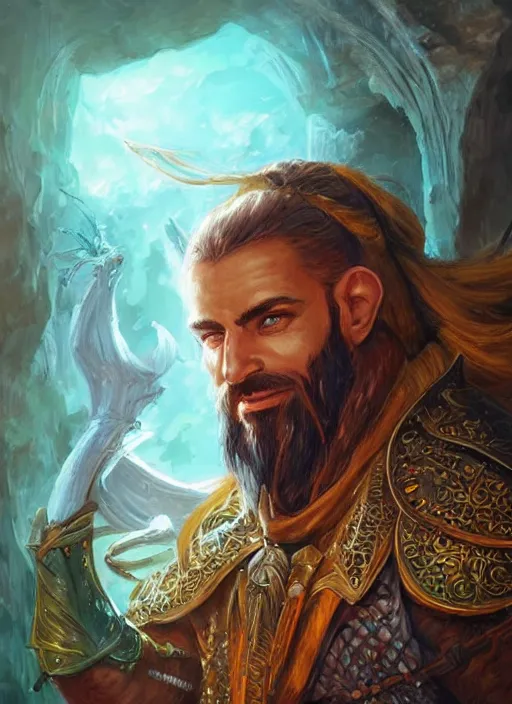 Prompt: middle eastern, ultra detailed fantasy, dndbeyond, bright, colourful, realistic, dnd character portrait, full body, pathfinder, pinterest, art by ralph horsley, dnd, rpg, lotr game design fanart by concept art, behance hd, artstation, deviantart, hdr render in unreal engine 5