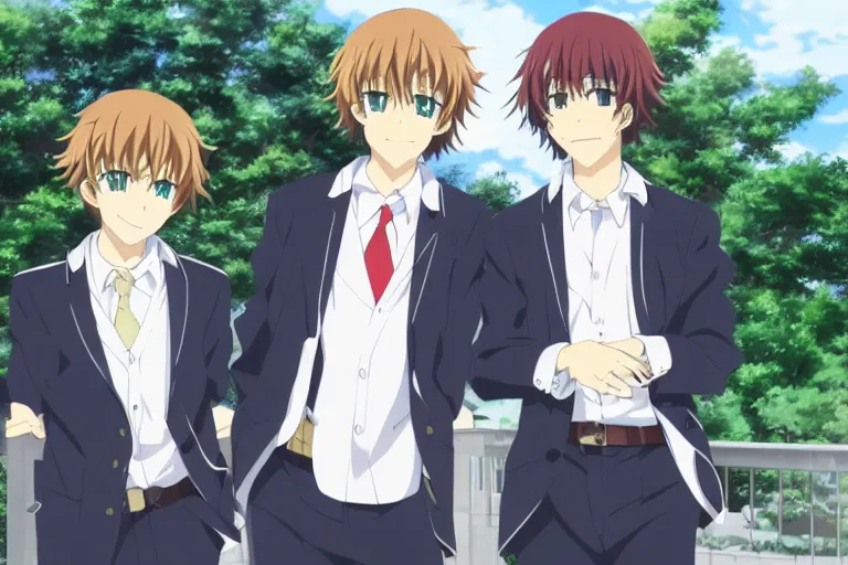 Image similar to two handsome men,Kyoto Animation