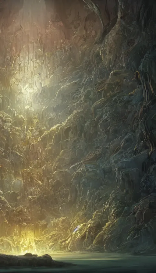 Image similar to The end of an organism, by Disney Concept Artists