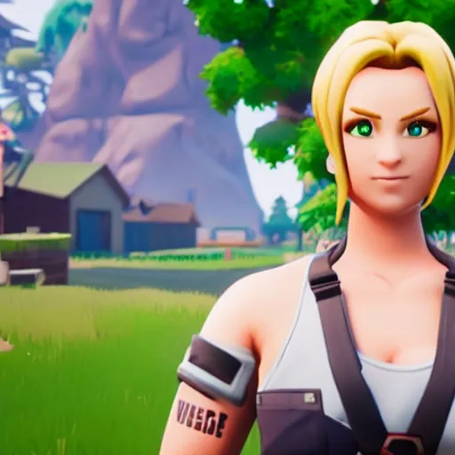 Image similar to in - game screenshot of chris - chan in the video game fortnite