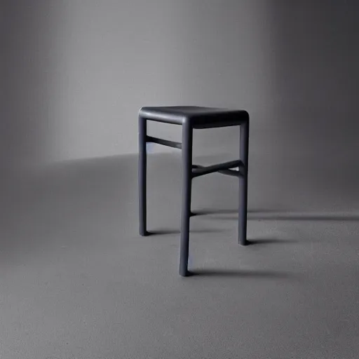 Prompt: the iron maiden stool by tadao ando