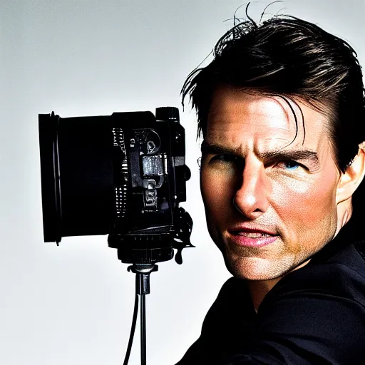 Prompt: A photo of Tom Cruise, head shoot, promo shot, highly detailed, sharp focus, kodak film, studio lighting