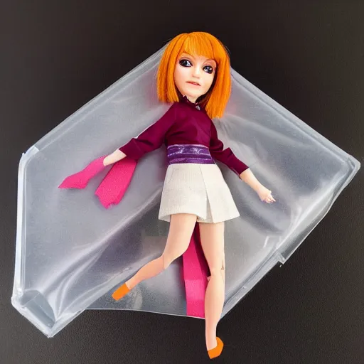 Prompt: hayley kyoko collectible doll in packaging