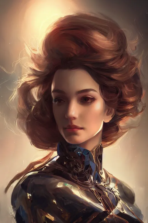 Image similar to three quarters portrait pose of a beautiful woman,super heroine costume,super powers, fantasy, intricate, elegant, highly detailed, digital painting, artstation, concept art,shining, sharp focus, illustration, art by Stanley Lau