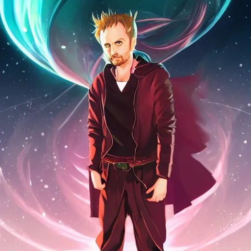 Image similar to portrait of jesse pinkman as the master of the void element, anime fantasy illustration by tomoyuki yamasaki, kyoto studio, madhouse, ufotable, trending on artstation