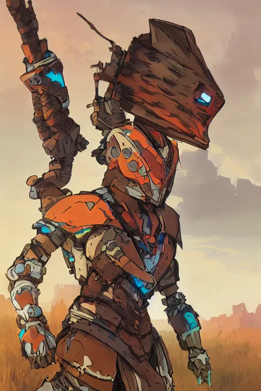 Image similar to combination suit armor aloy horizon forbidden west horizon zero dawn robot ninja mask helmet backpack tribal, art gta 5 comics, official fanart behance hd artstation by jesper ejsing, by rhads, makoto shinkai and lois van baarle, ilya kuvshinov, ossdraws radiating a glowing aura cgi rtx 2 0 2 2