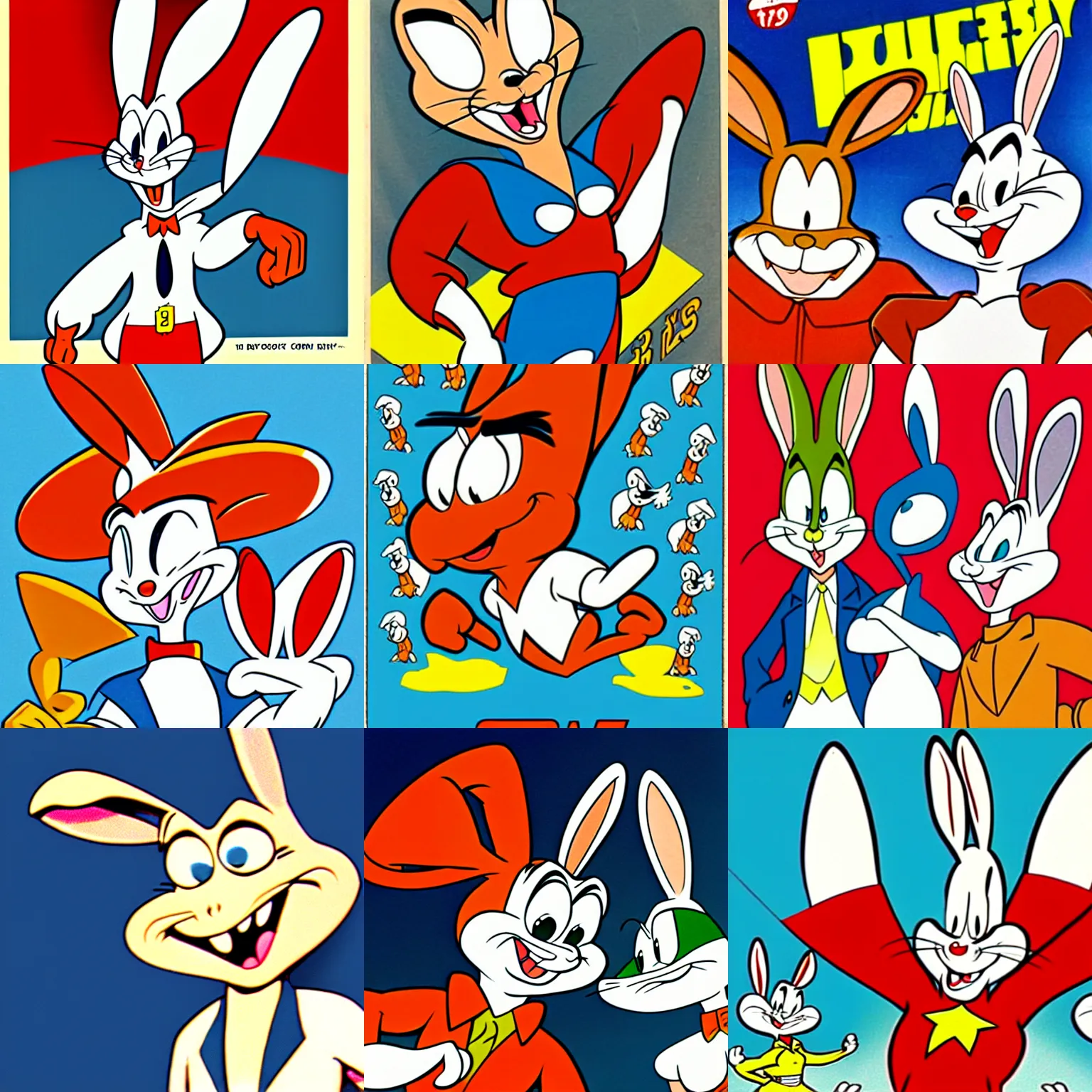 Prompt: bugs - bunny communist, 1 9 6 0 cartoon style, looney tunes