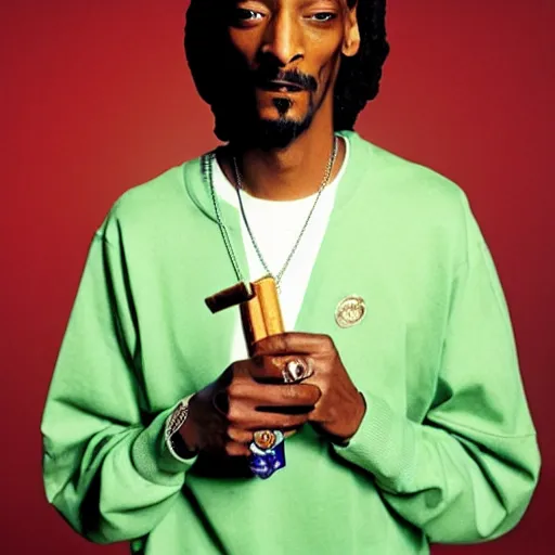 Image similar to photo of Snoop Dogg smoking a blunt for a 1990s sitcom tv show poster, Studio Photograph, portrait,