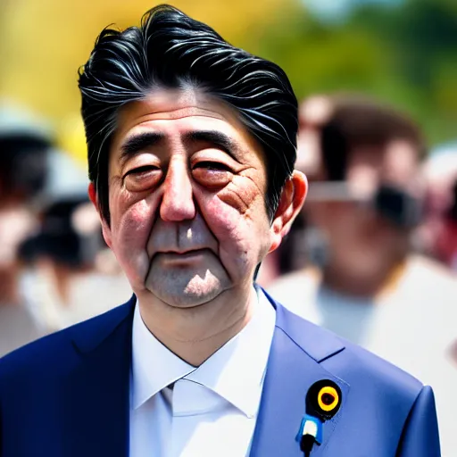 Image similar to shinzo abe is the new pope, ( sony a 7 r iv, symmetric balance, polarizing filter, photolab, lightroom, 4 k, dolby vision, photography award, vogue, perfect face )
