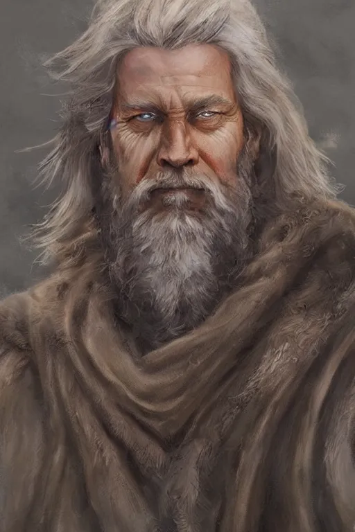 Prompt: concept art portrait painting of odin - the king of the aesir gods by james gurney and alix branwyn and leesha hannigan, trending on artstation, detailed