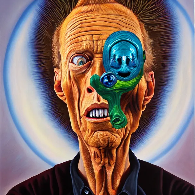 Image similar to an oil on canvas portrait painting of beavis, polycount, surrealism, surrealist, cosmic horror, high detail