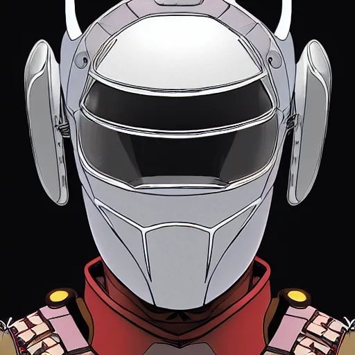 Prompt: a profile picture of powerful japanese samurai wearing cyber suit, detailed face, face symmetry, character concept portrait by moebius and laurie greasley, profile picture, 8 k, cinematic color grading