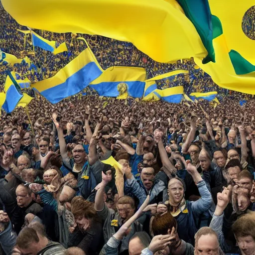 Prompt: victory of Ukrainian people ultra hd photo