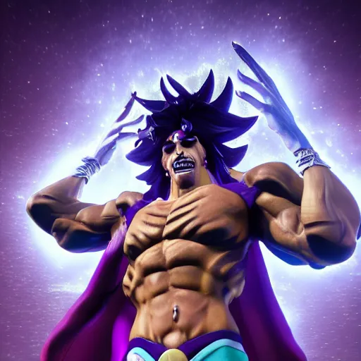 Prompt: star platinum, full body, realistic, 4k, unreal engine, art station