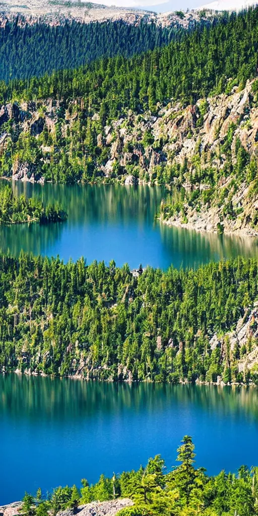 Image similar to photo of an Baikal lake, stunning landscape