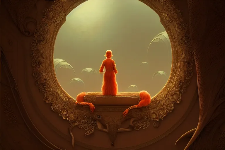 Image similar to dreams of infinity, moody : : wes anderson, roger dean, sophie anderson, esao andrews : : ornate, dynamic, particulate, intricate, elegant, highly detailed, rule of third, artstation, smooth, sharp focus, octane render, 3 d