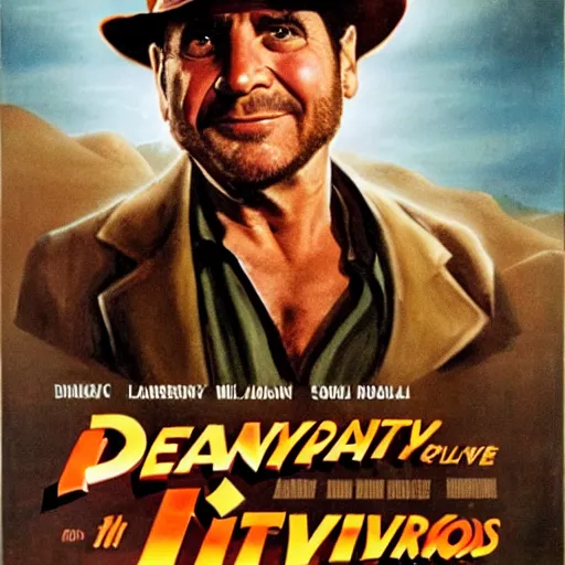 Image similar to danny devito as indiana jones original movie poster