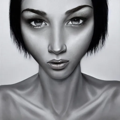 Image similar to realistic portrait, photorealistic., smooth skin.