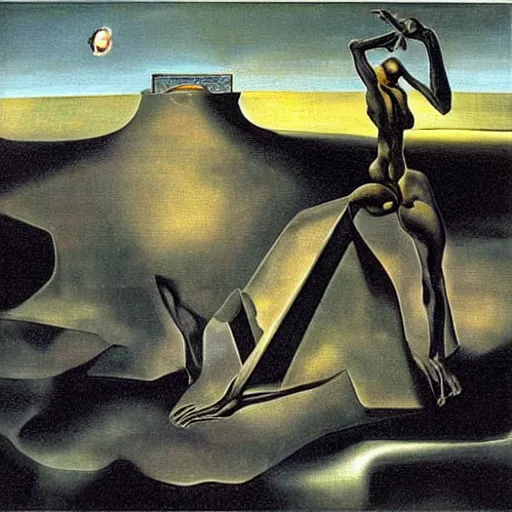 Prompt: quake by salvador dali