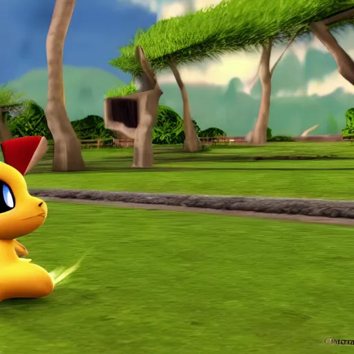 Image similar to pichu as a ps 2 game