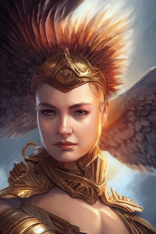 Image similar to amazon valkyrie athena, d & d, fantasy, portrait, highly detailed, headshot, digital painting, trending on artstation, concept art, sharp focus, illustration, art by artgerm and greg rutkowski and magali villeneuve