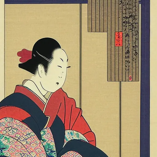 Image similar to ukiyo - e art of hong kong