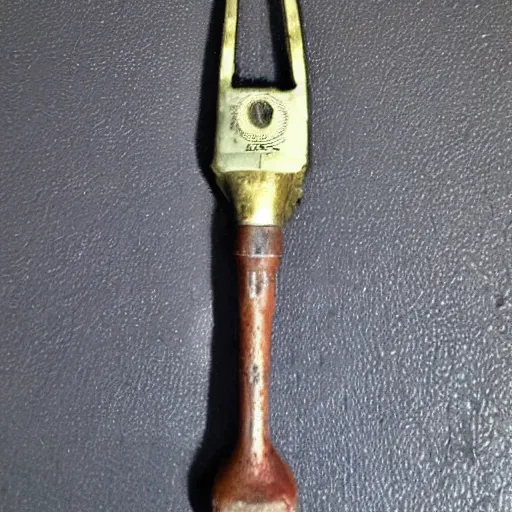 Image similar to look at this strange tool i found in my grandfather's attic! i wonder what it does?