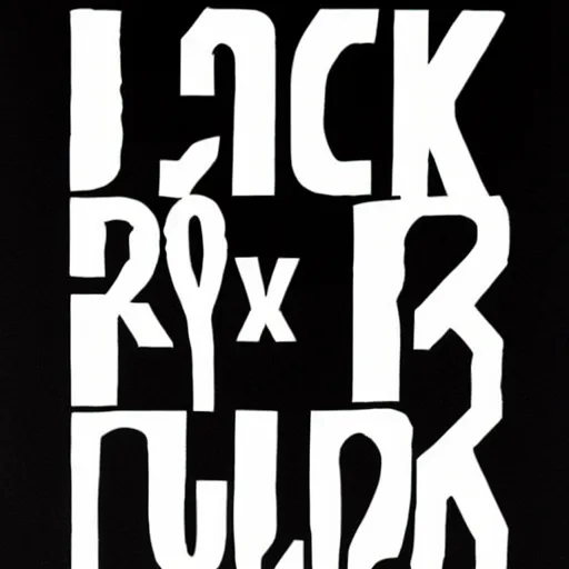 Image similar to black on white graphic poster in style of david rudnick, acid, y 2 k