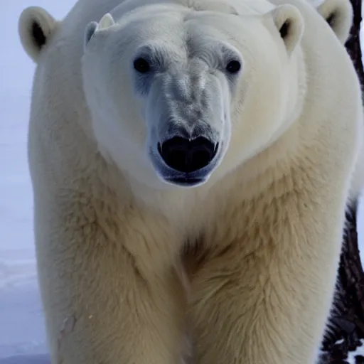 Prompt: Polar bear wearing a fedora