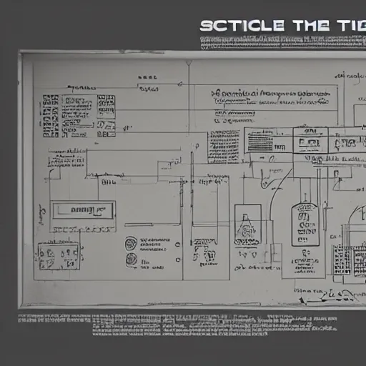 Prompt: actually schematics for a time machine