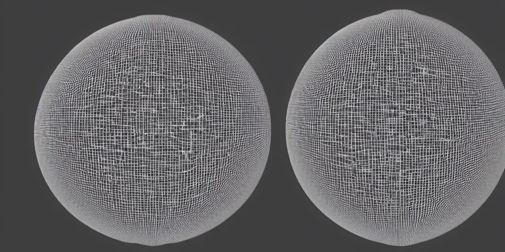 Prompt: all the zeros of the zeta function plotted on the surface of a sphere, photorealistic 8k