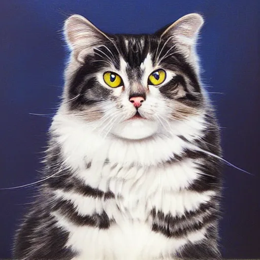 Prompt: american curl cat portrait