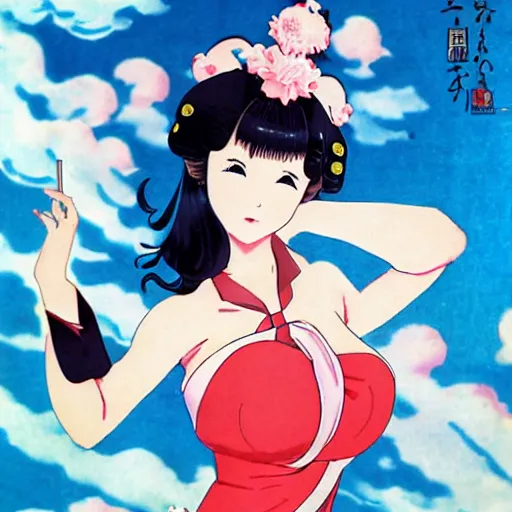 Image similar to japan anime pinup