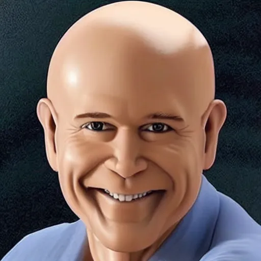 Image similar to bald, bald, bald, bald, bald, bald, bald, bob ross