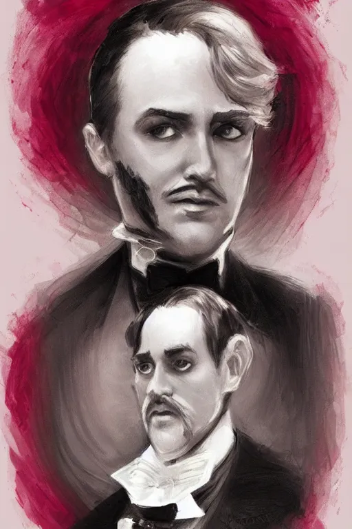 Prompt: a portrait of a handsome raspberry!!!! wearing a monocle and a victorian suit, ( ( character concept art ) ), headshot, trending on artstation