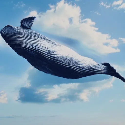 Prompt: flying whale